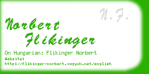 norbert flikinger business card